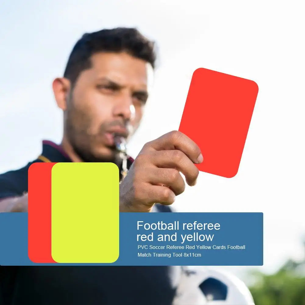 Referee Red Yellow Card